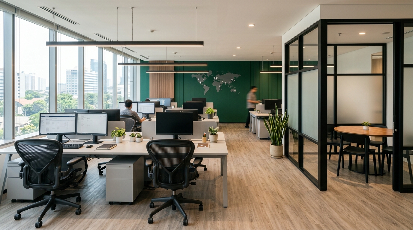 PT. Artha Hana Pranawa office workspace in Jakarta