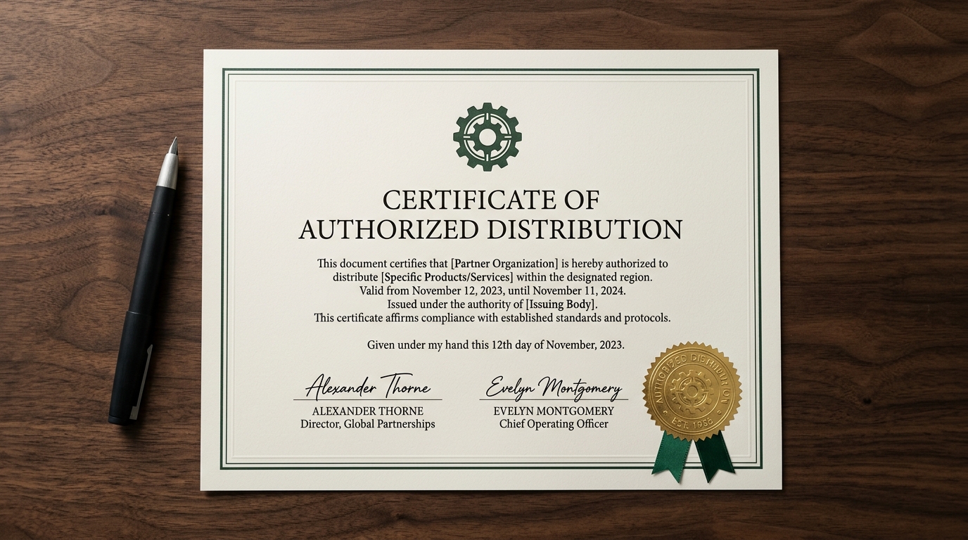 Principal authorization certificate document