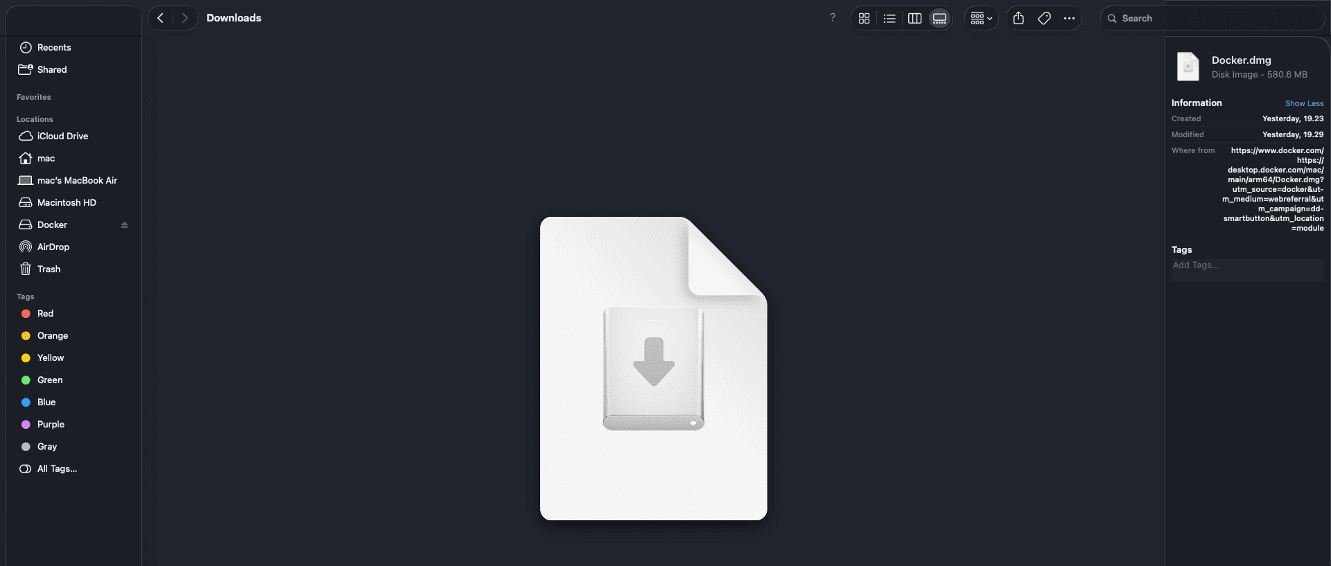 File DMG Docker