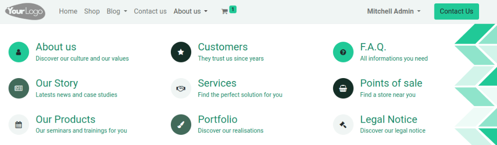 Mega Menu Example
